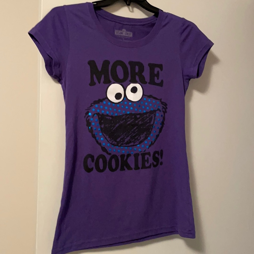Sesame Street Cookie Monster T-shirt XL Juniors